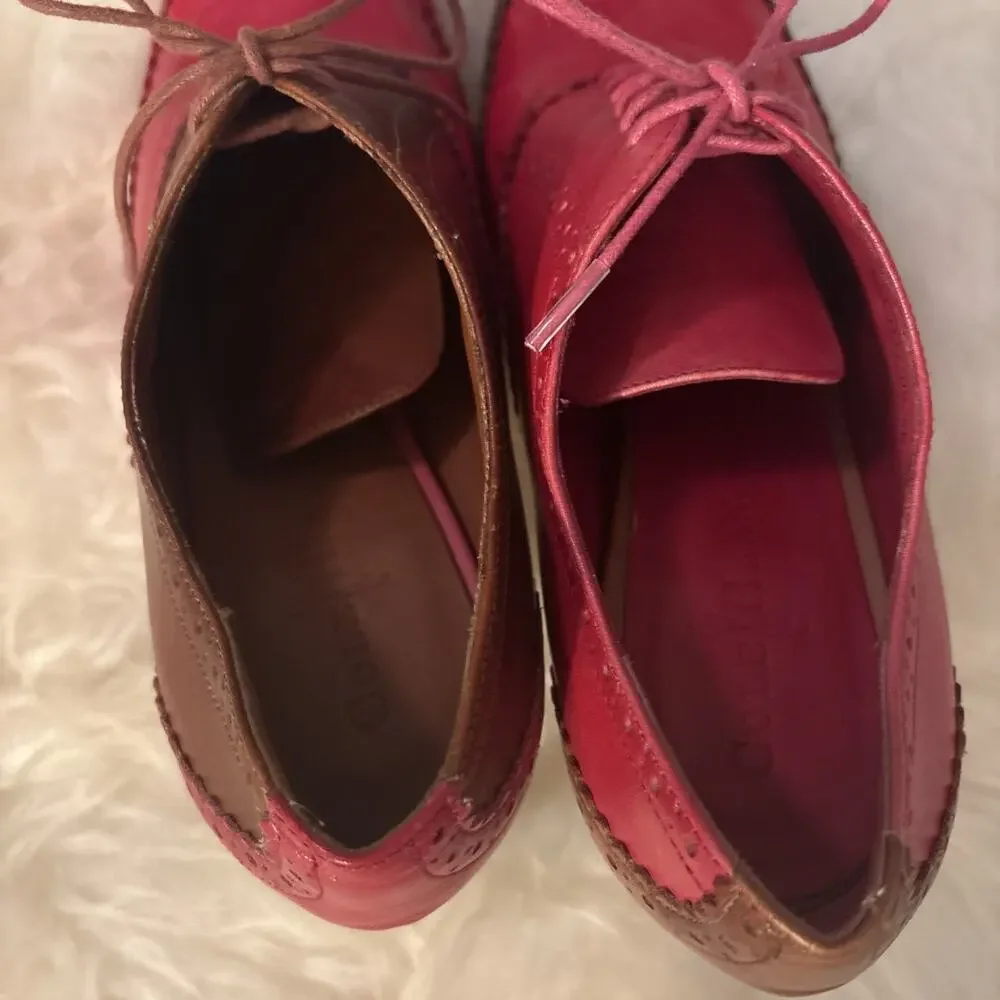 Women's Cole Haan Air Lucinda Oxford Brown & Pink Pumps -- Size 8B - Picture 10 of 15
